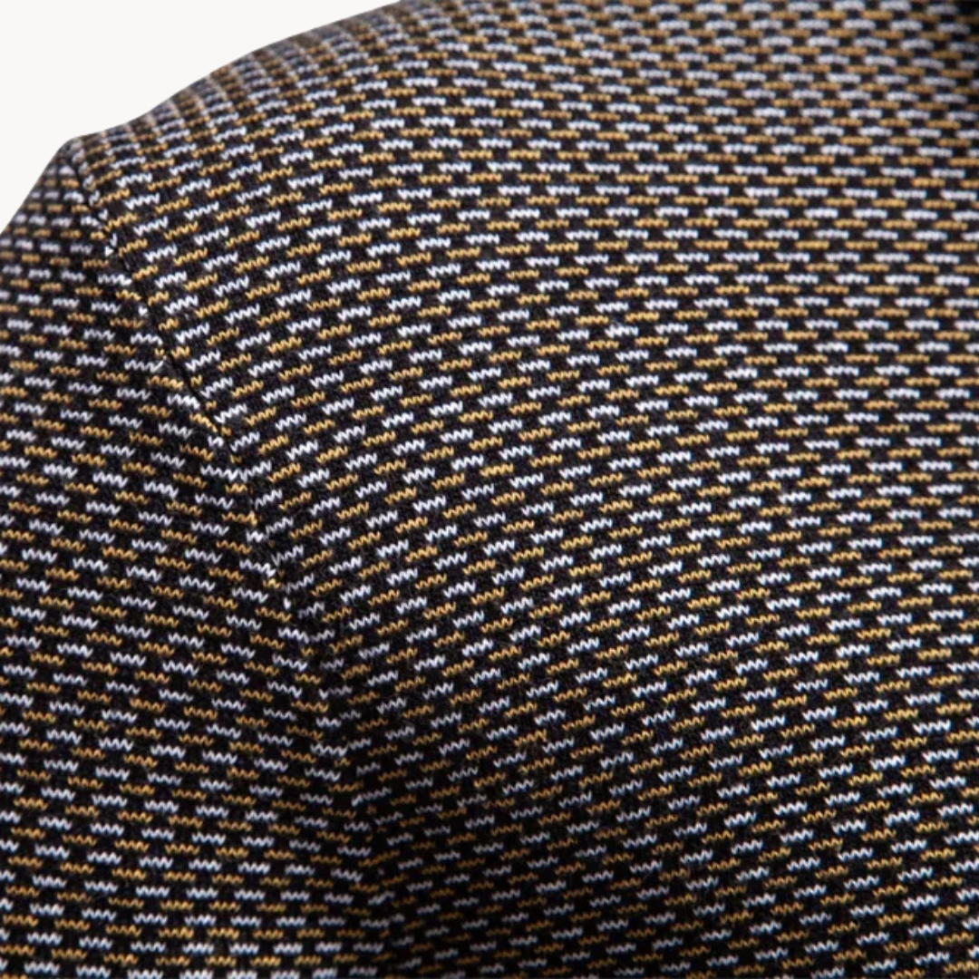 Men's Textured Quarter-Zip Jumper | Corbin