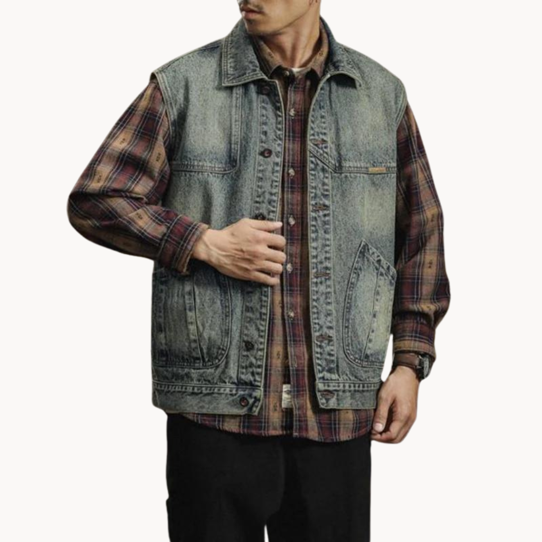 Men's Denim Vest | Claes