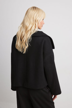 Manteau boxy à col montant croisé pour femme | Salcombe