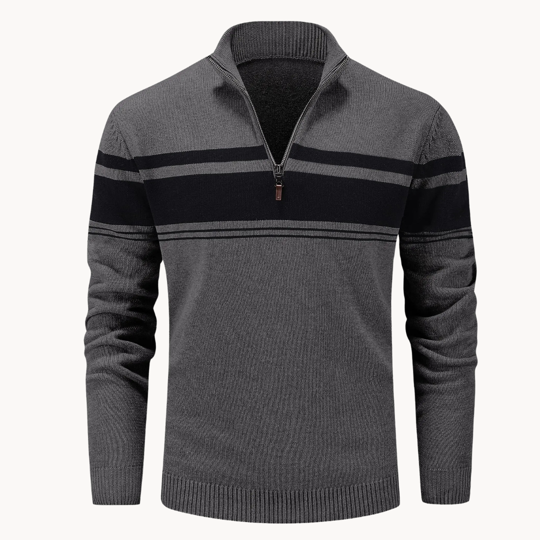 Men's Knitted Quarter-Zip Jumper | Renard