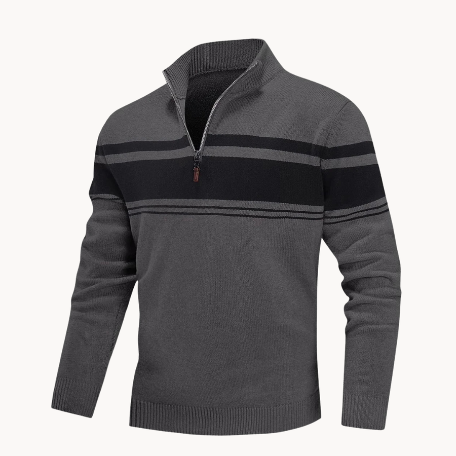 Men's Knitted Quarter-Zip Jumper | Renard