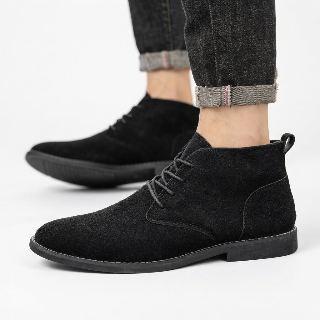 Men's Suede Chukka Boots with Lightweight Rubber Sole — view 5
