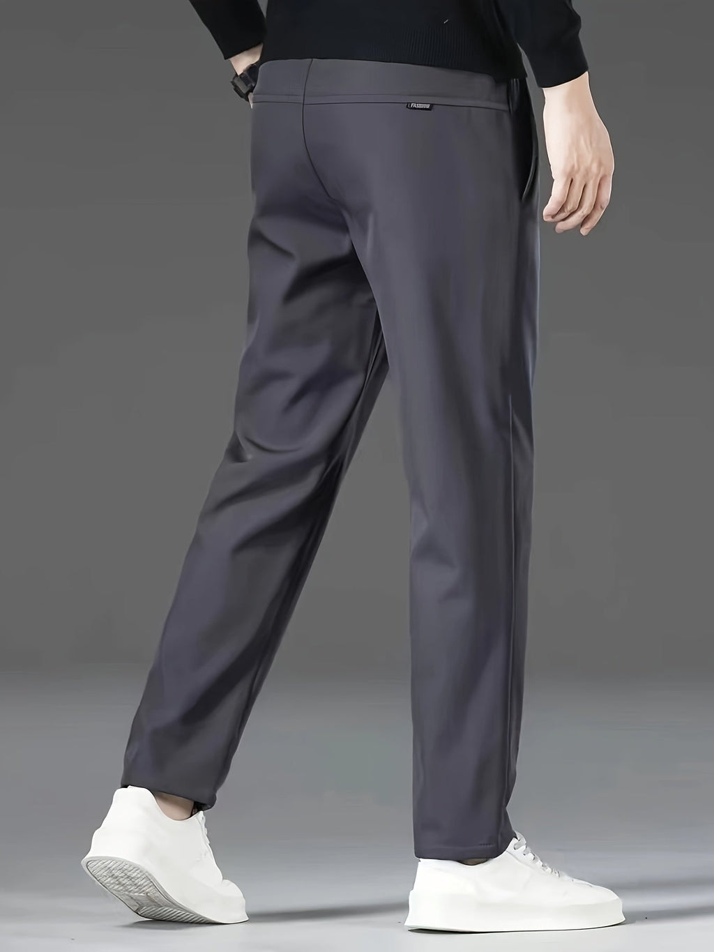 Men's fleece-lined water-repellent drawstring trousers