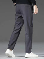 Men's fleece-lined water-repellent drawstring trousers