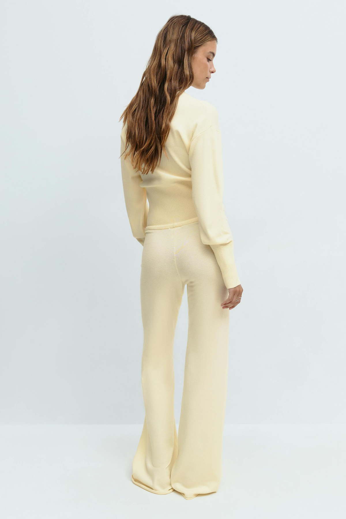 Women's Knitted Cropped Top & Trouser Co-ord Set — view 8