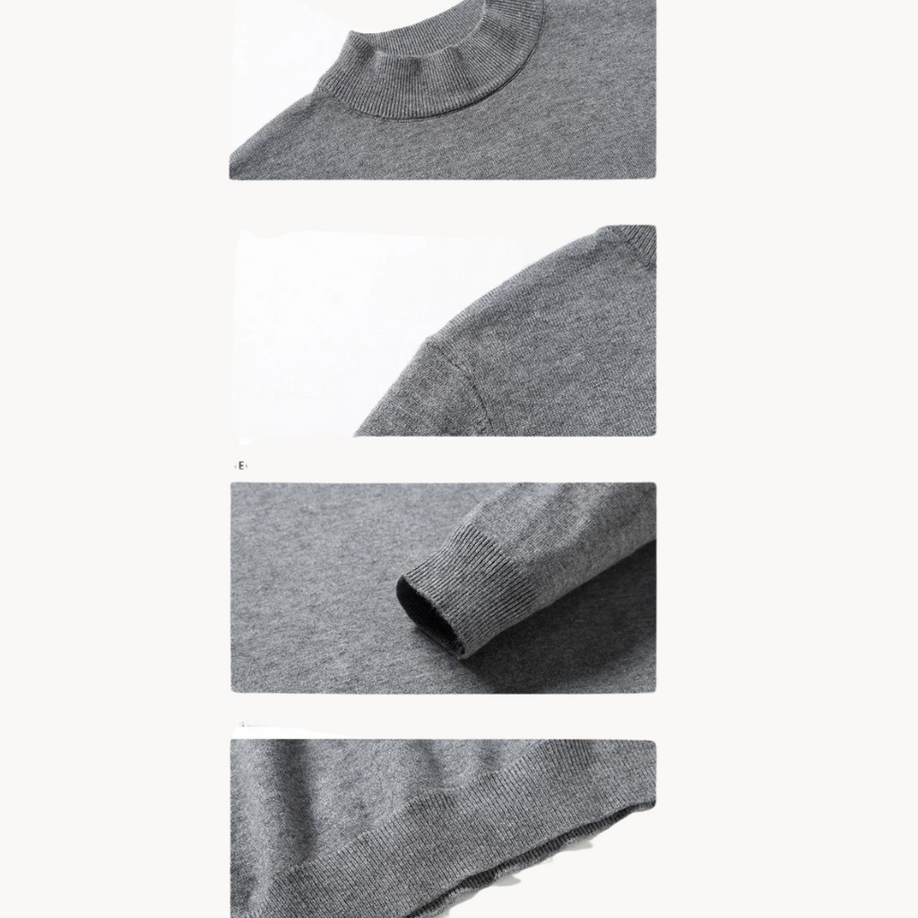 Men's Textured Pique Jumper | Chalk