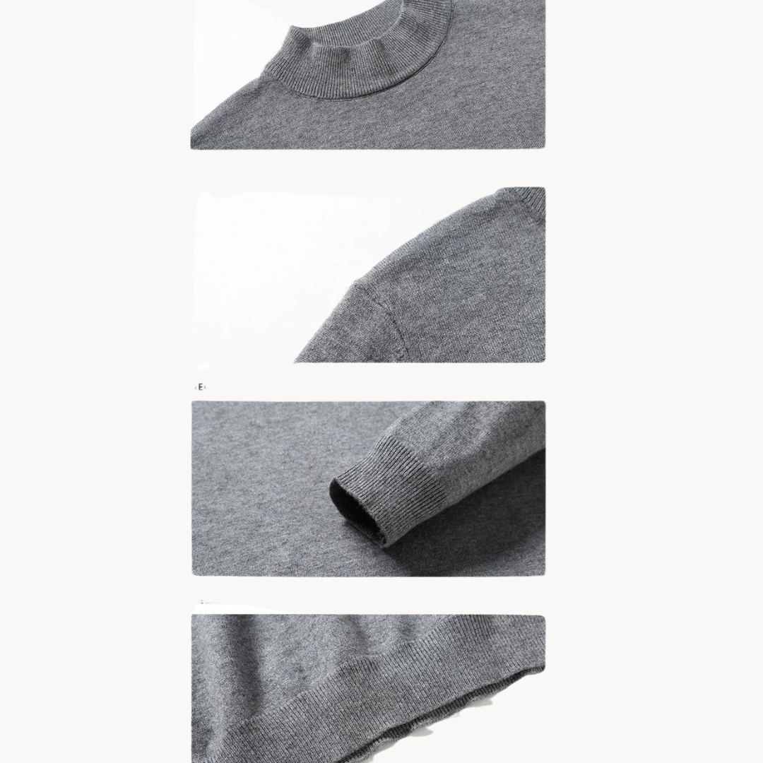 Men's Textured Pique Jumper | Chalk