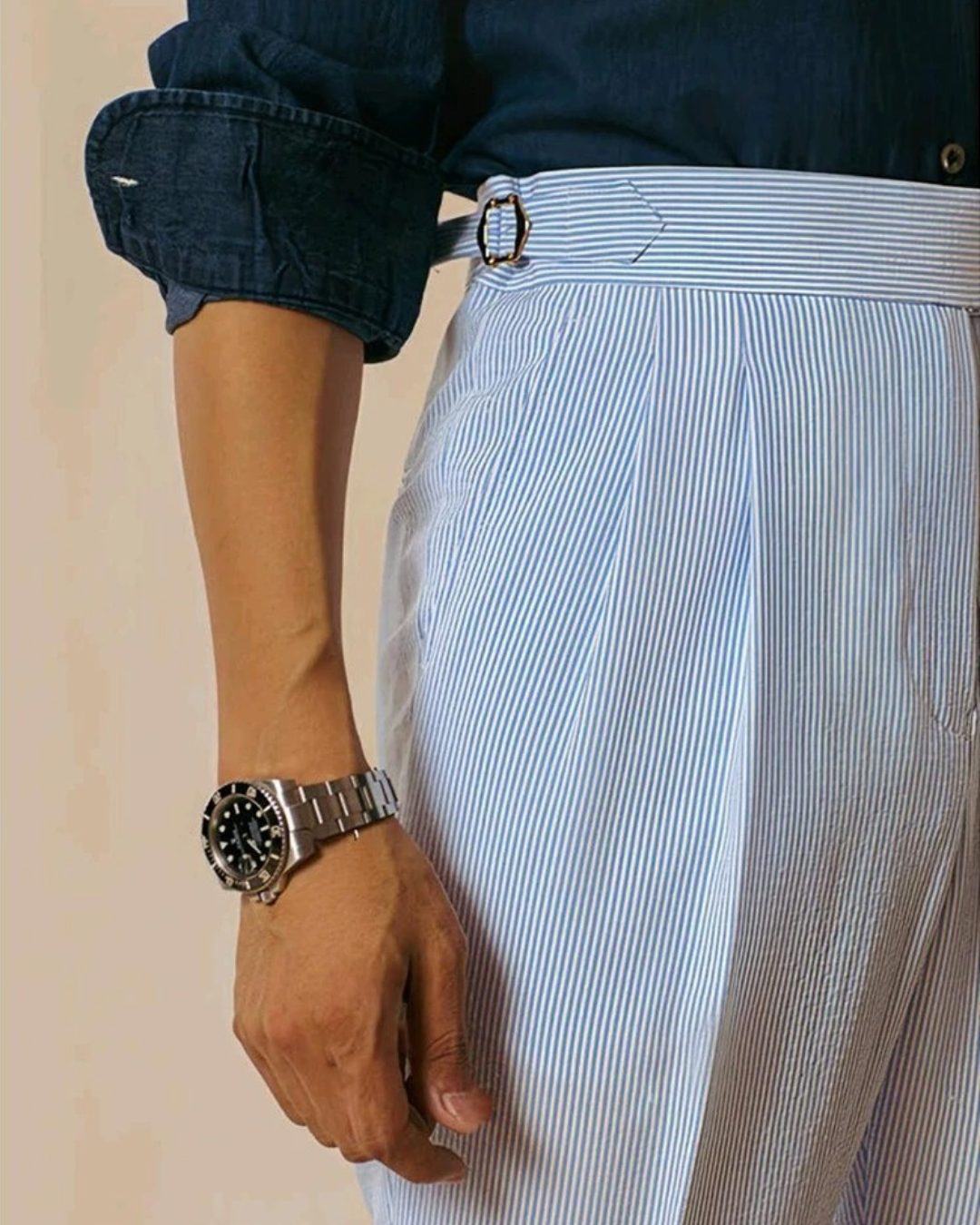 Men's Textured Trousers | Livorno