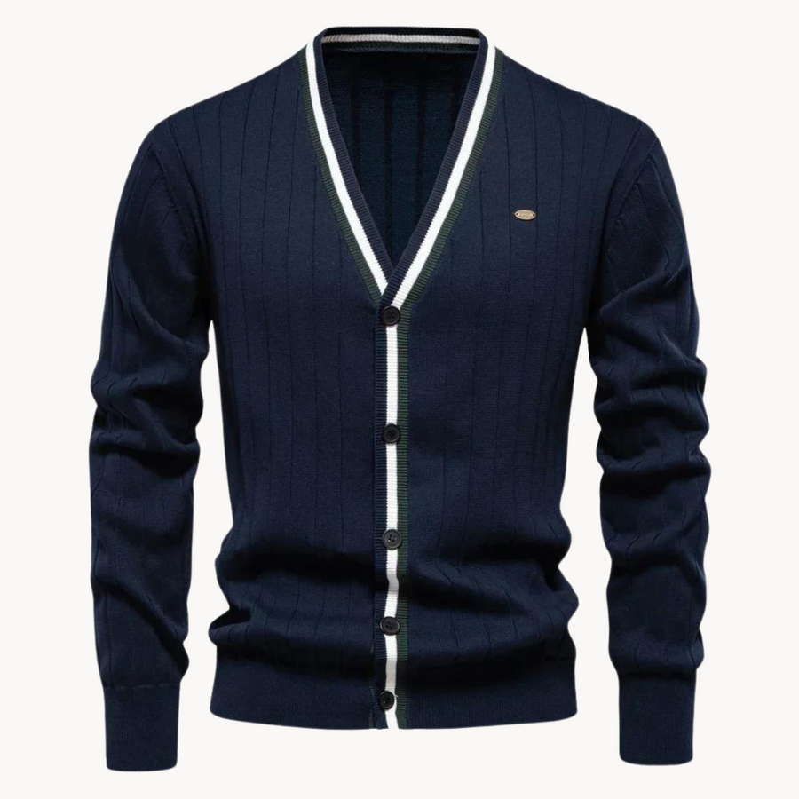 Men's V-Neck Cardigan | Karim
