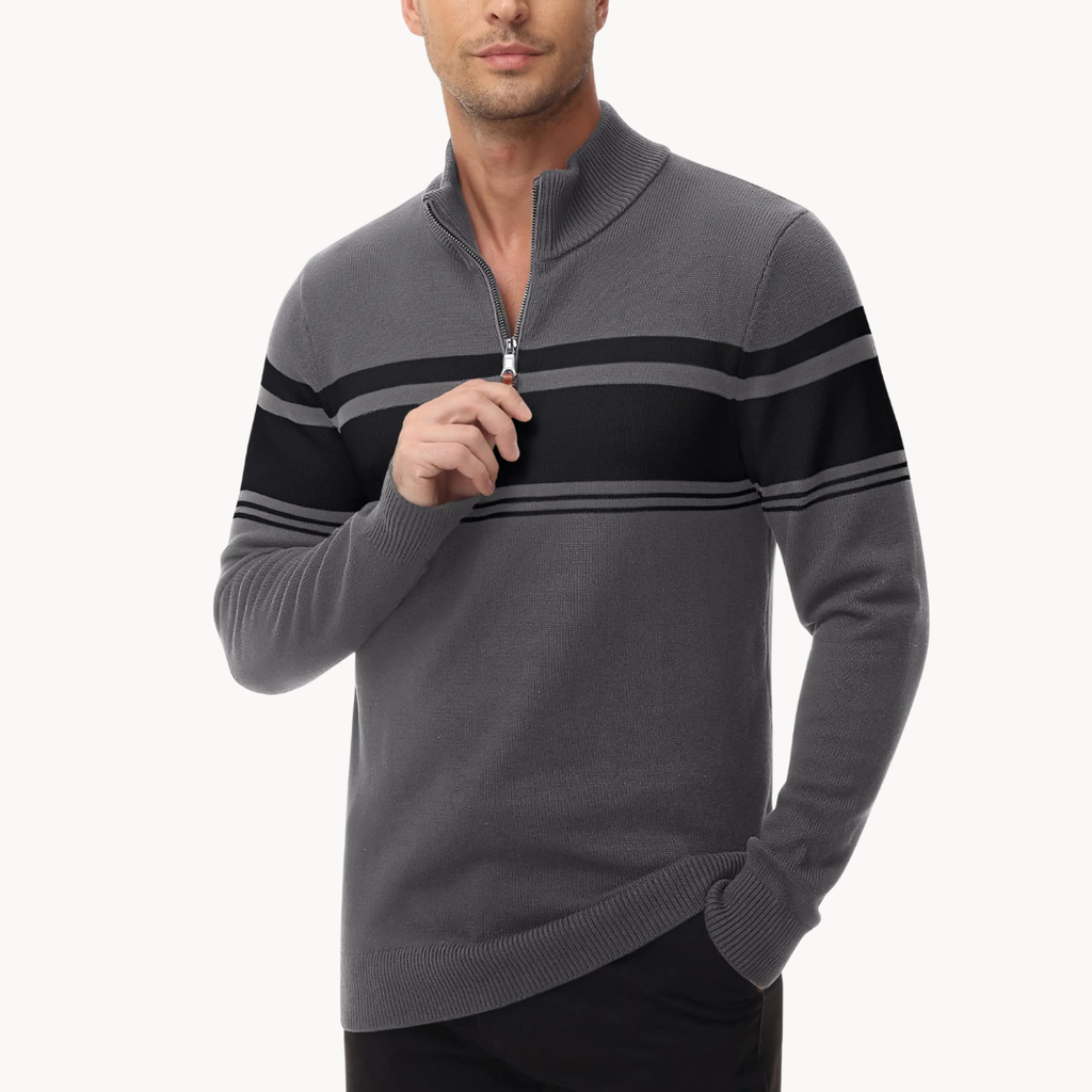 Men's Knitted Quarter-Zip Jumper | Renard