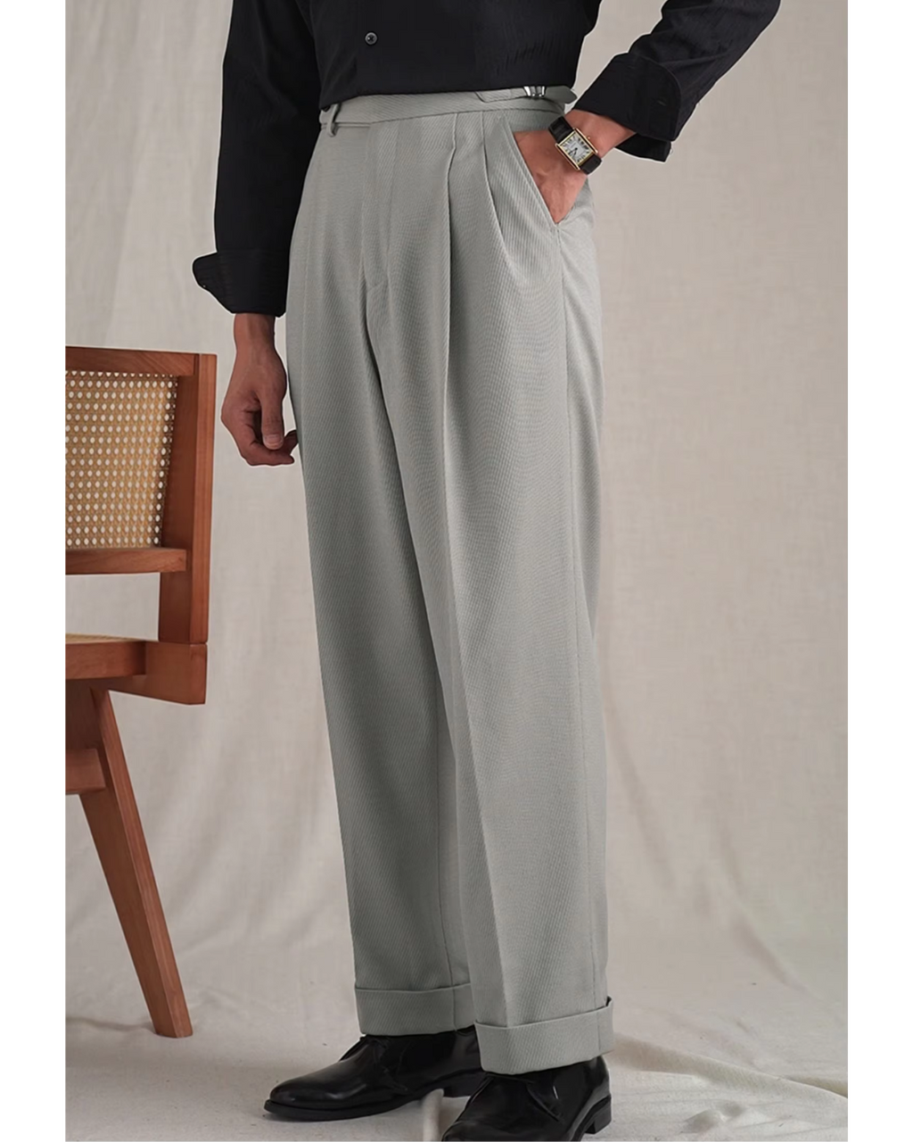 Men's Pleated Gurkha Trousers | Fabio