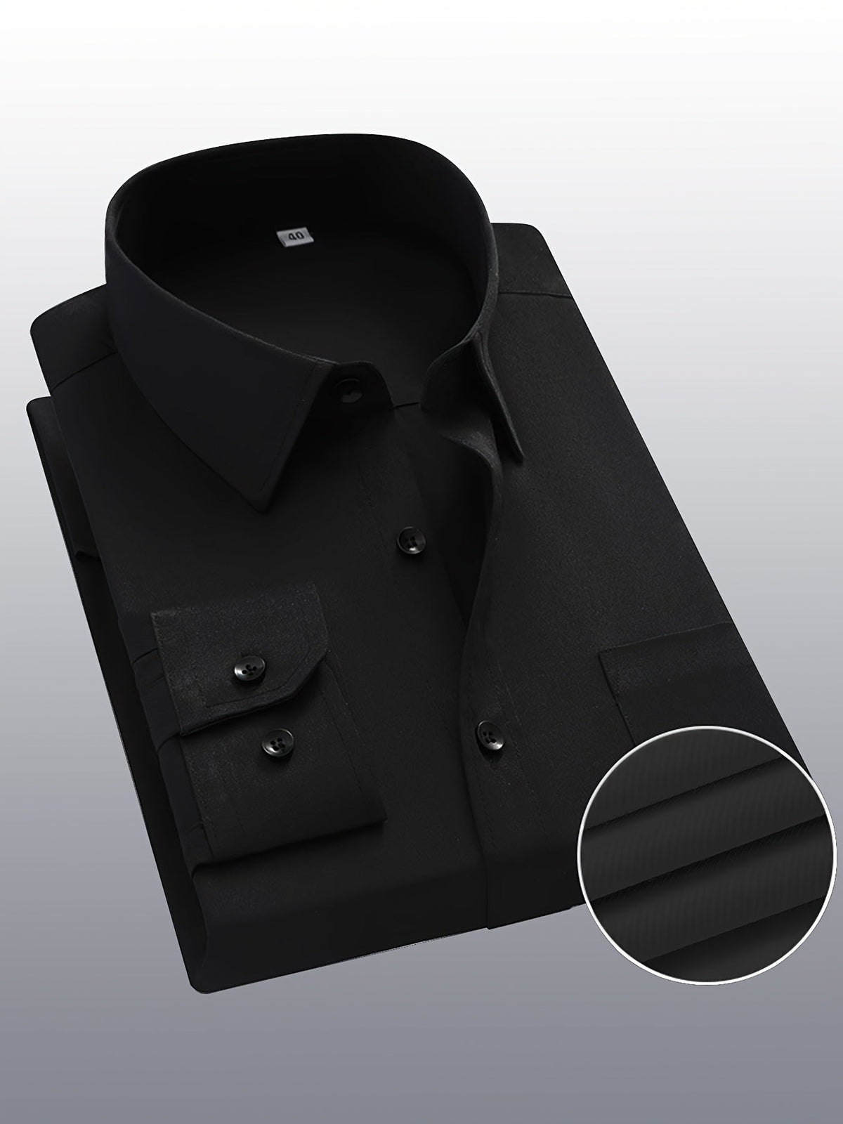 Men's regular fit long sleeve formal shirt