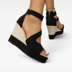 Women's Woven Platform Wedge Sandals — view 4