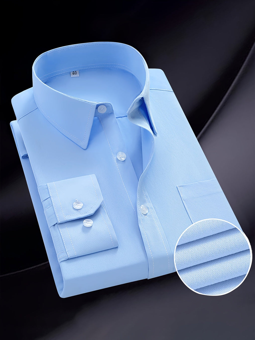 Men's regular fit long sleeve formal shirt