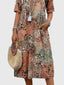 Yvonna™ | Elegant Floral Midi Dress