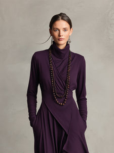 Natalie | Elegant Draped Dress