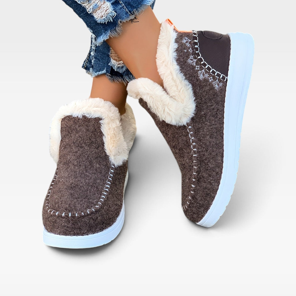 Women's Fleece-Lined Ankle Boots — view 8