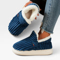 Women's Corduroy Slipper Boots with Fleece Lining — view 2