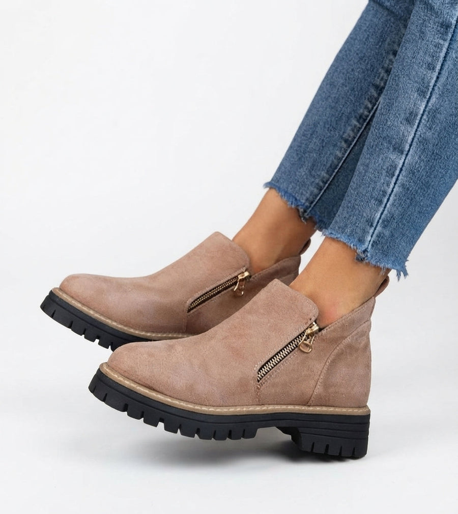Women's Orthopaedic Wedge Ankle Boots with Side Zip — view 9