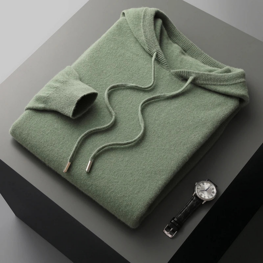 Men's Merino Wool Hoodie | Glacier