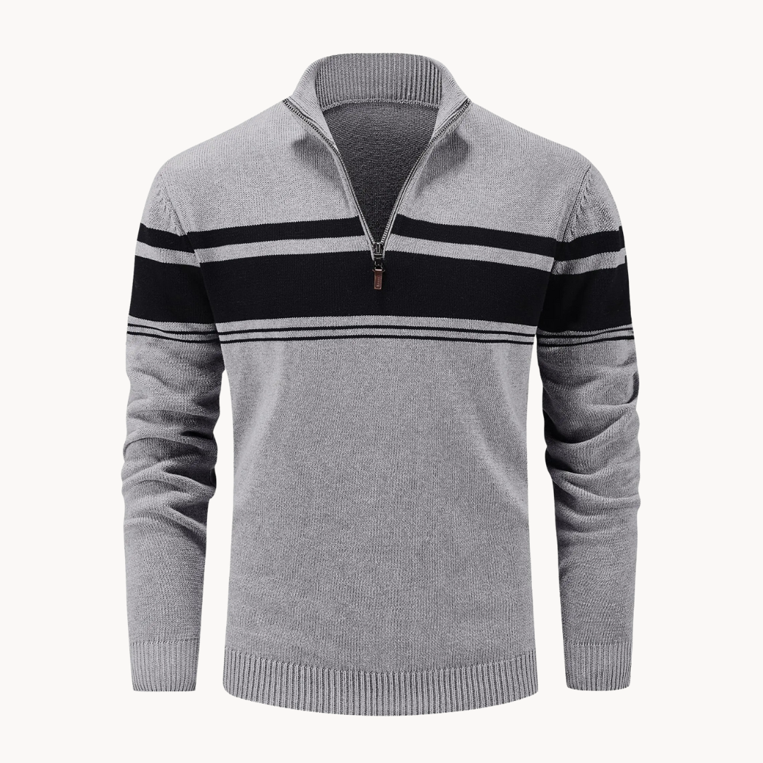 Men's Knitted Quarter-Zip Jumper | Renard