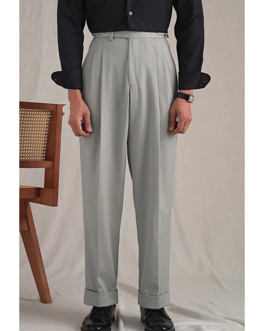 Men's Pleated Gurkha Trousers | Fabio