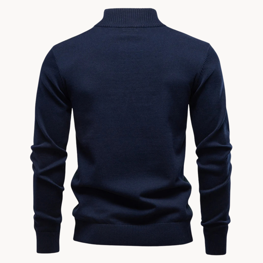 Men's Textured Quarter-Zip Jumper | Lakeside