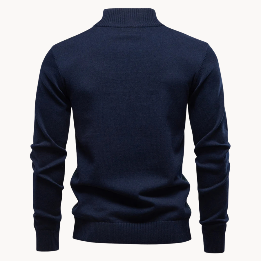 Men's Textured Quarter-Zip Jumper | Lakeside