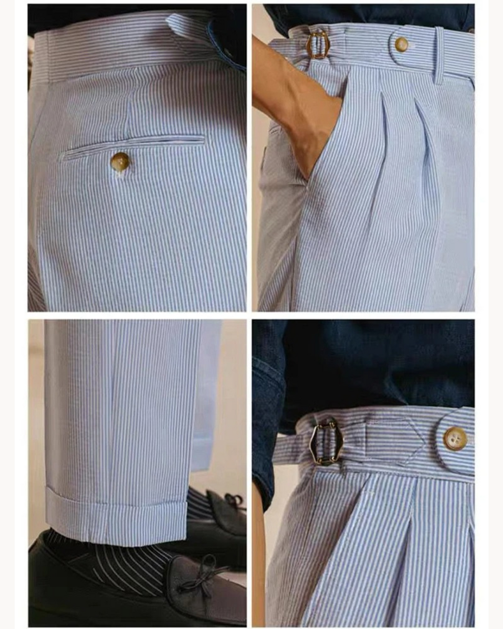 Men's Textured Trousers | Livorno