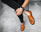 Men's Classic Leather Sandals – Mijas
