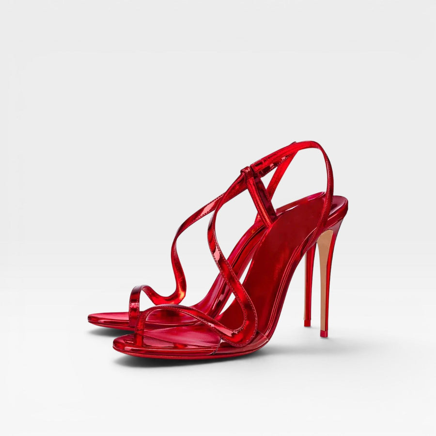 Women's Metallic Strappy Stiletto Sandals — view 2