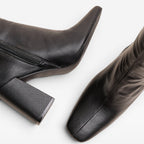 Women's Knee-High Boots with Square Heel and Zip — view 5