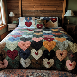 Amour Patchwork 3-Piece Bedding Set