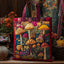 Autumn Cluster Mushrooms Tote Bag