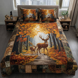 Autumn Deer Trail 3-Piece Bedding Set