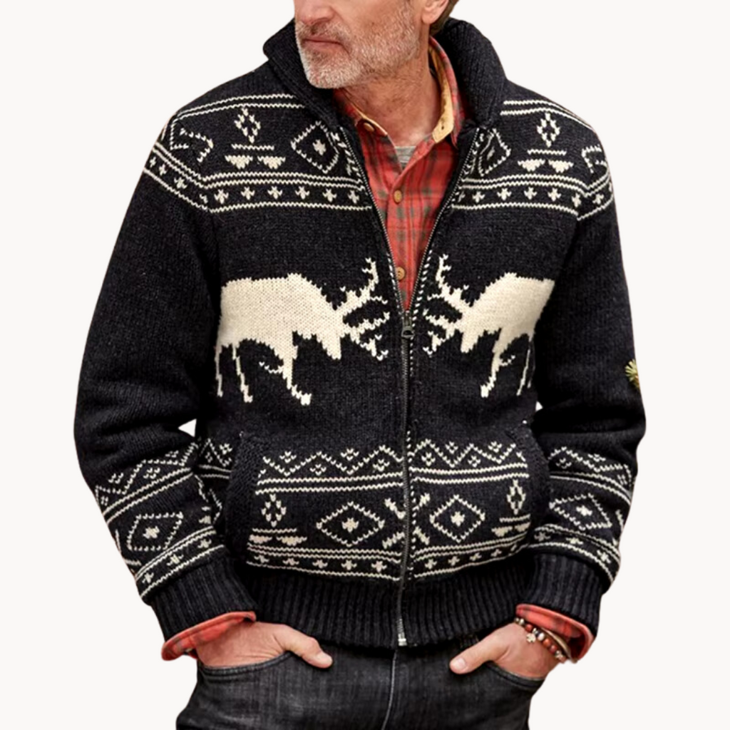 Men's Patchwork Cardigan | Hollowick