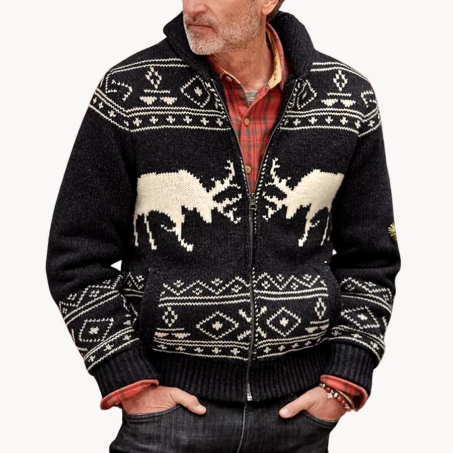 Men's Patchwork Cardigan | Hollowick
