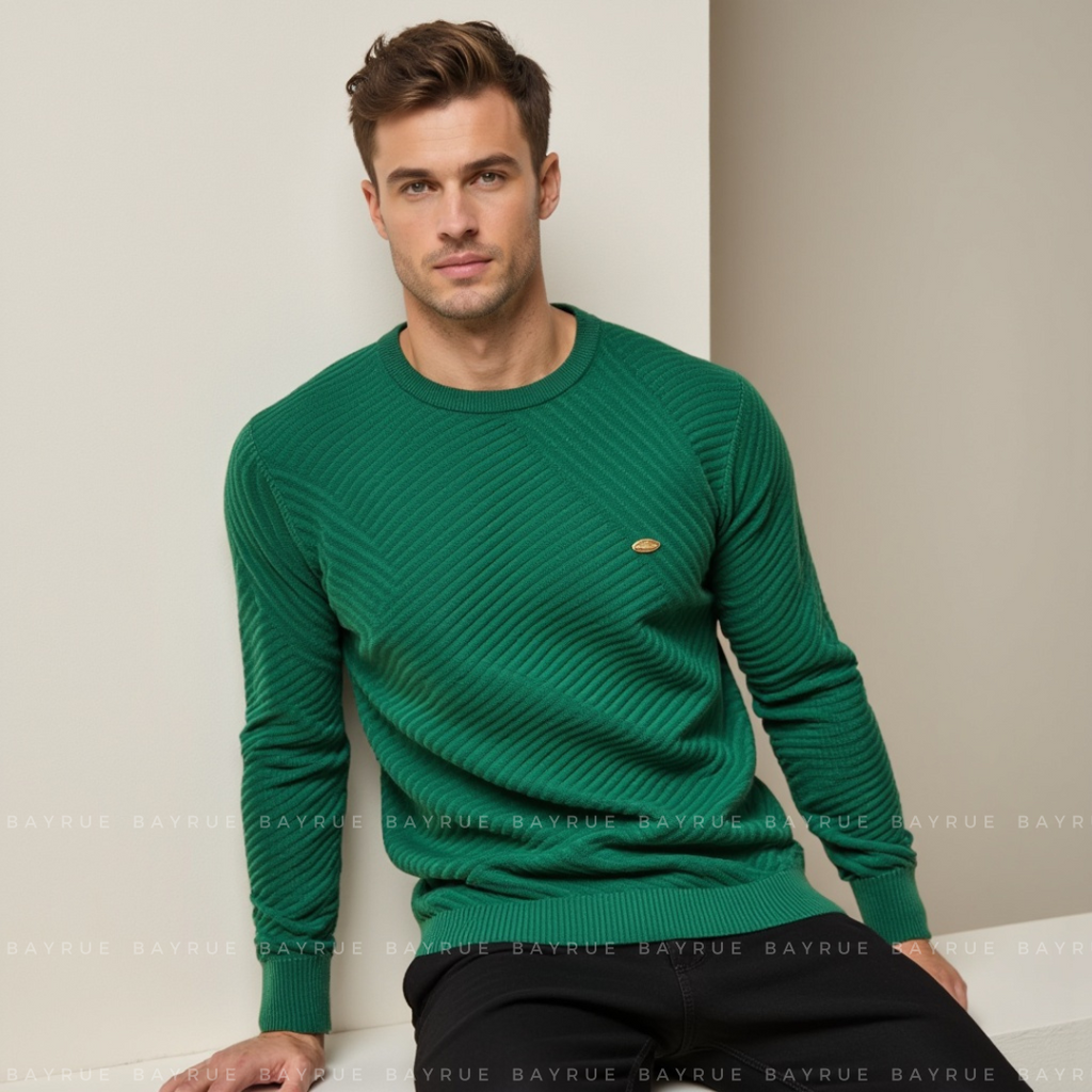 Men's Cotton Crewneck Jumper | Beyer