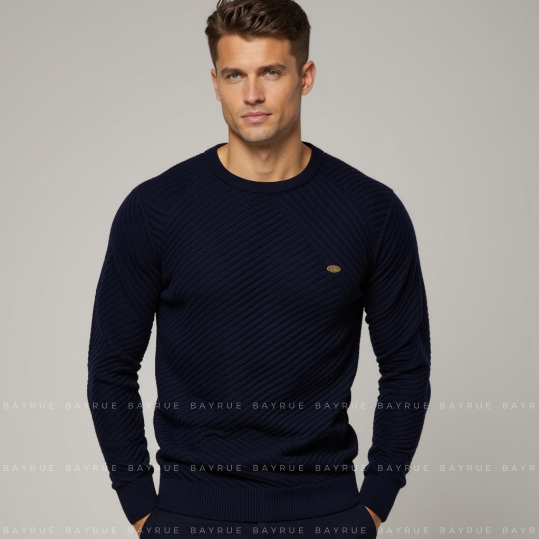 Men's Cotton Crewneck Jumper | Beyer