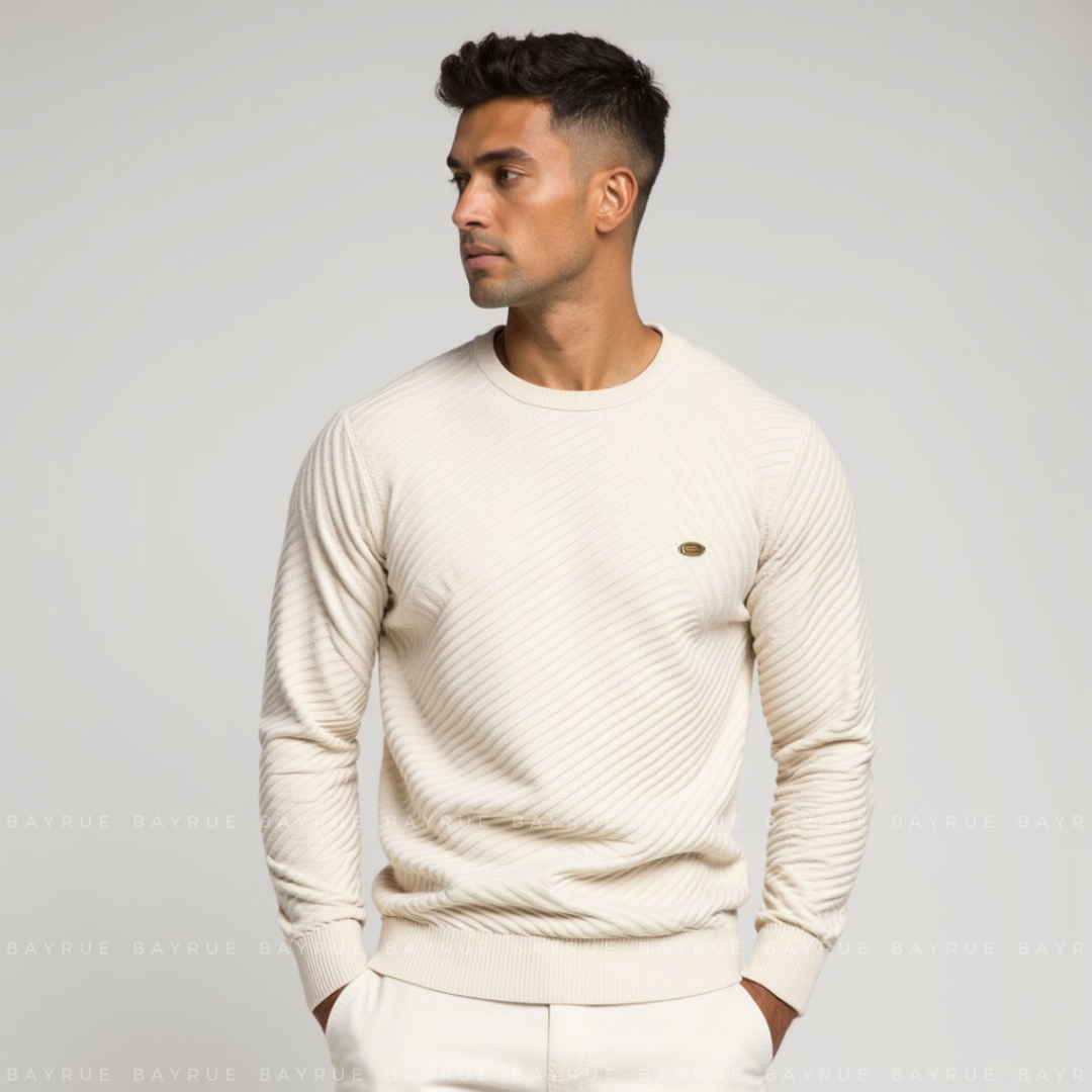Men's Cotton Crewneck Jumper | Beyer