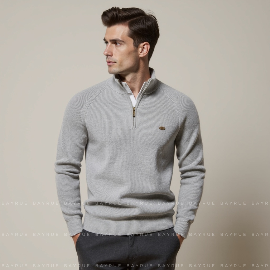Men's Half-Zip Jumper | Moss