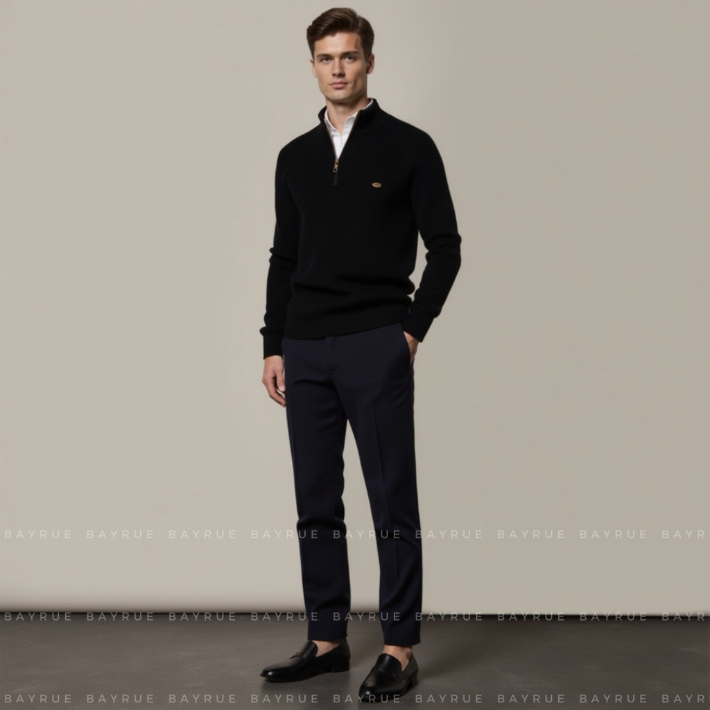 Men's Half-Zip Jumper | Moss