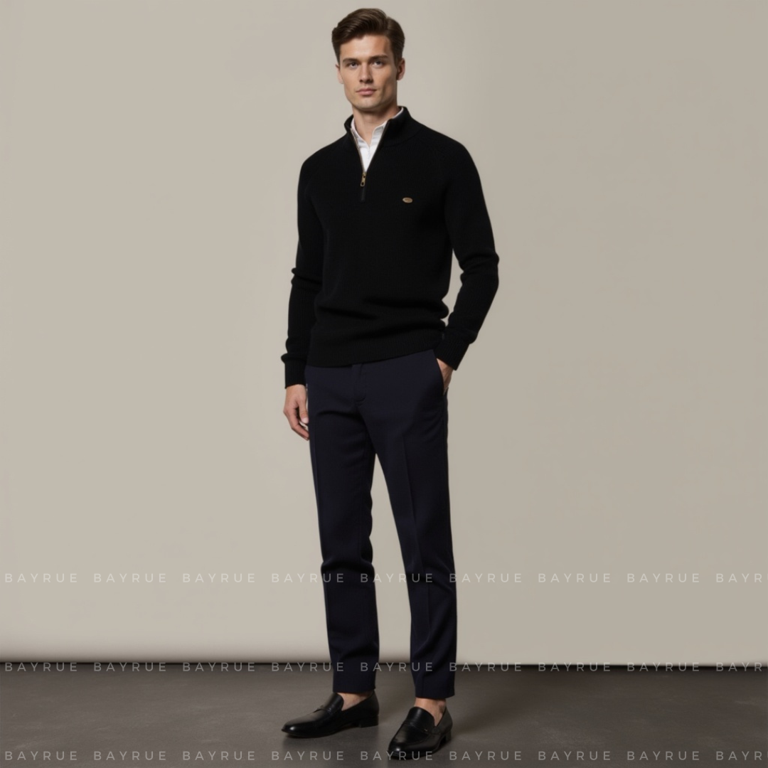 Men's Half-Zip Jumper | Moss