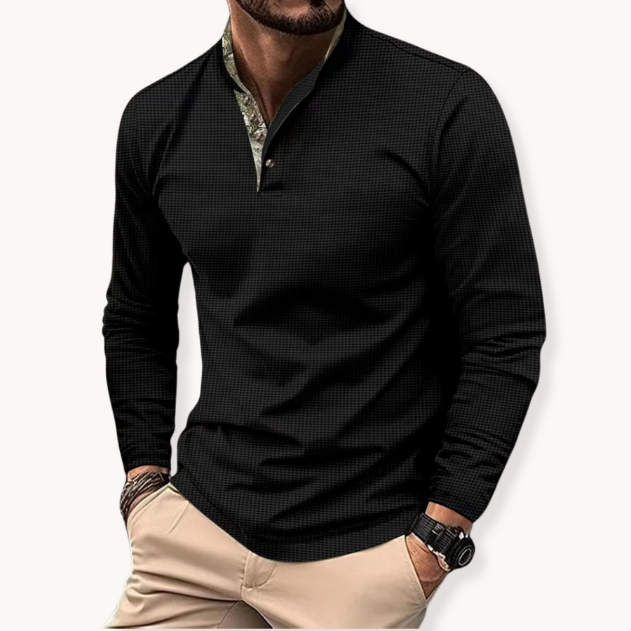 Men's Contrast-Trim Polo Shirt | Vantum