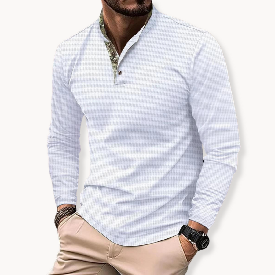 Men's Contrast-Trim Polo Shirt | Vantum