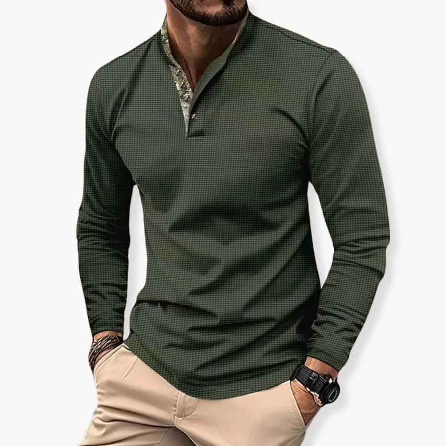 Men's Contrast-Trim Polo Shirt | Vantum