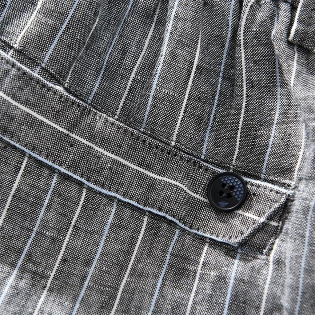 Men's Pinstripe Linen Trousers | Ulric