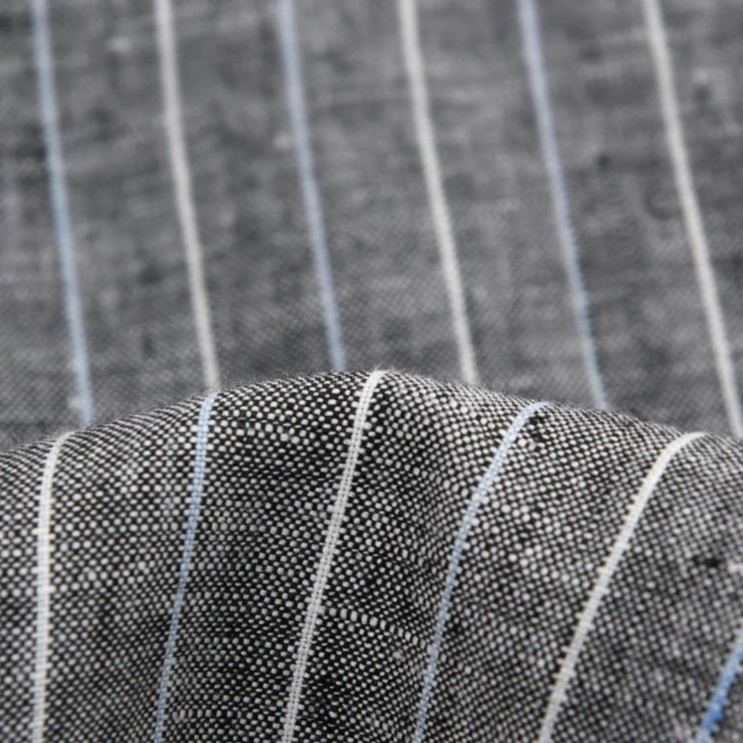 Men's Pinstripe Linen Trousers | Ulric