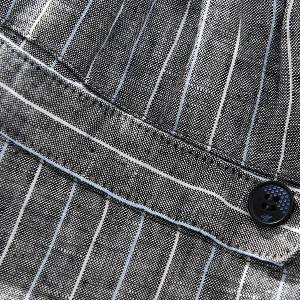 Men's Pinstripe Linen Trousers | Ulric