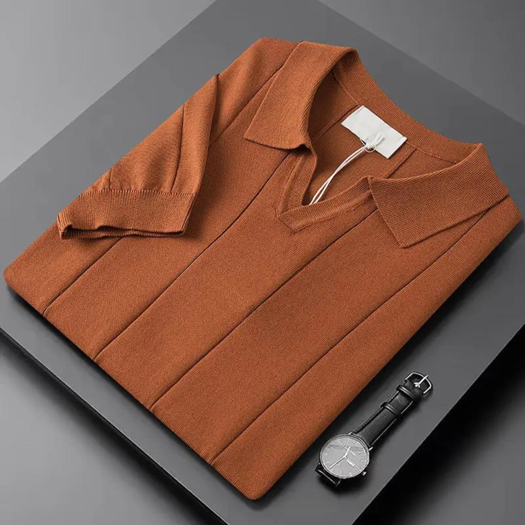 Men's Ribbed Polo Shirt | Orson